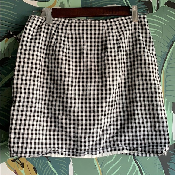 Madewell gingham wrap skirt - Picture 2 of 3